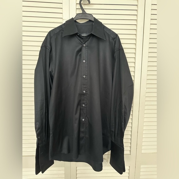 Gucci Men’s Black Dress Shirt 100 Italian cotton used once - Picture 1 of 4